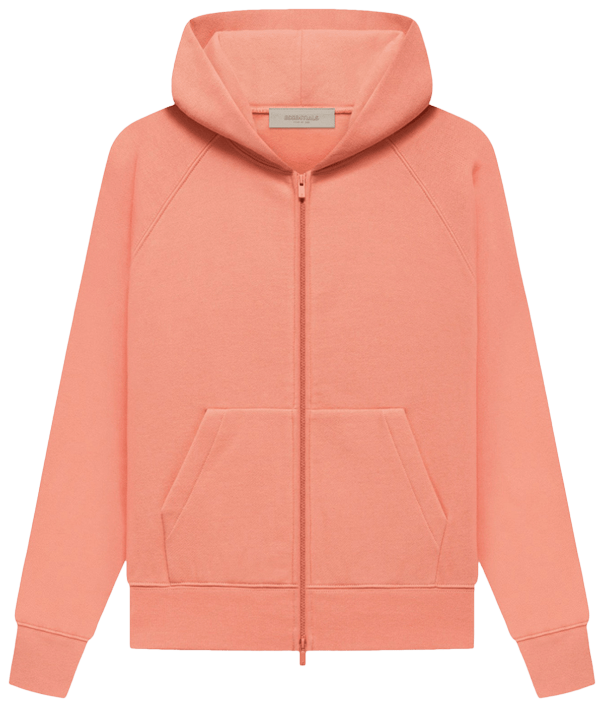 Fear of God Essentials Full Zip Hoodie Coral