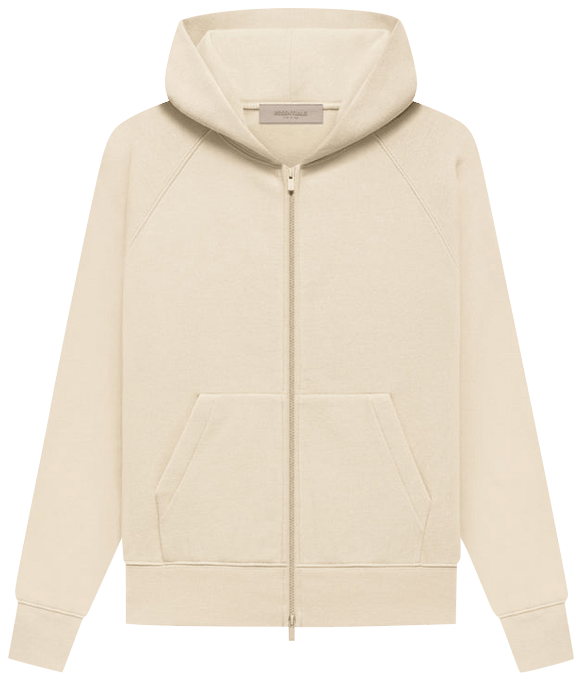 Fear of God Essentials Full Zip Hoodie Egg Shell