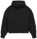 Fear of God Essentials Cable Knit Hoodie Jet Black