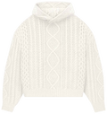 Fear of God Essentials Cable Knit Hoodie Cloud Dancer