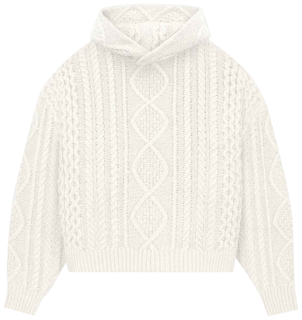 Fear of God Essentials Cable Knit Hoodie Cloud Dancer