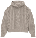 Fear of God Essentials Cable Knit Hoodie Core Heather