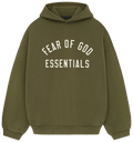 Fear of God Essentials Fleece Hoodie Military