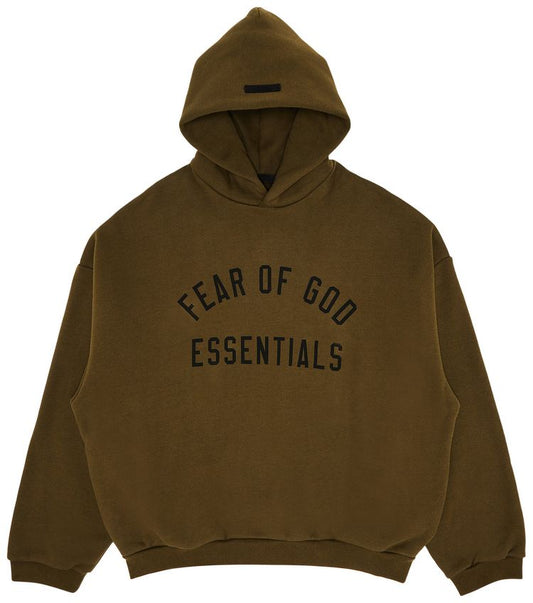 Fear of God Essentials Fleece Hoodie 'Olive'