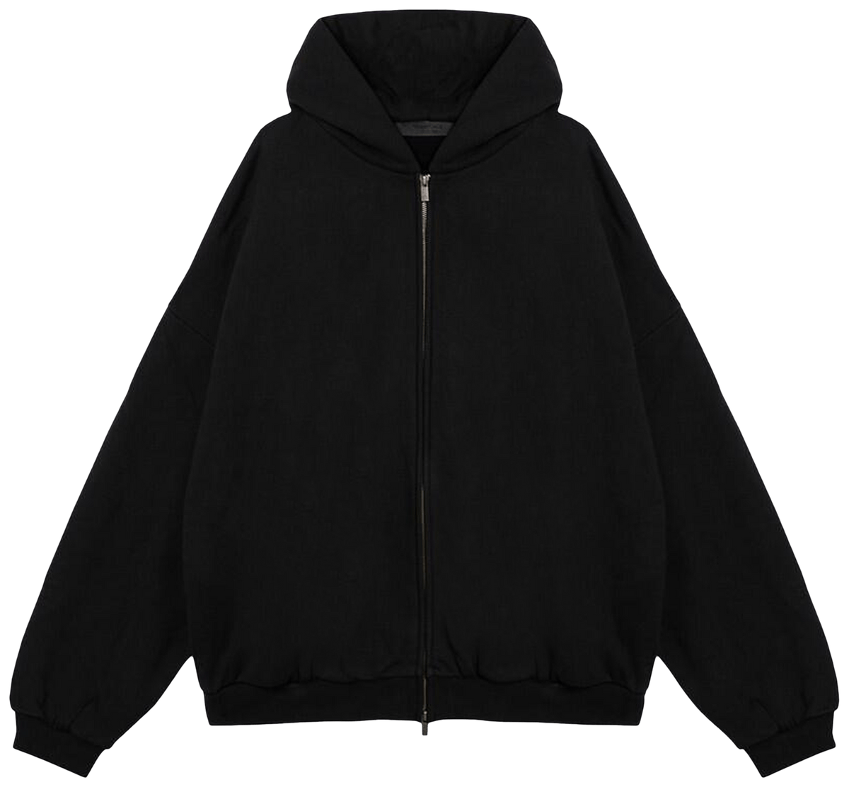 Fear of God Essentials Heavy Fleece Full Zip Hoodie Black