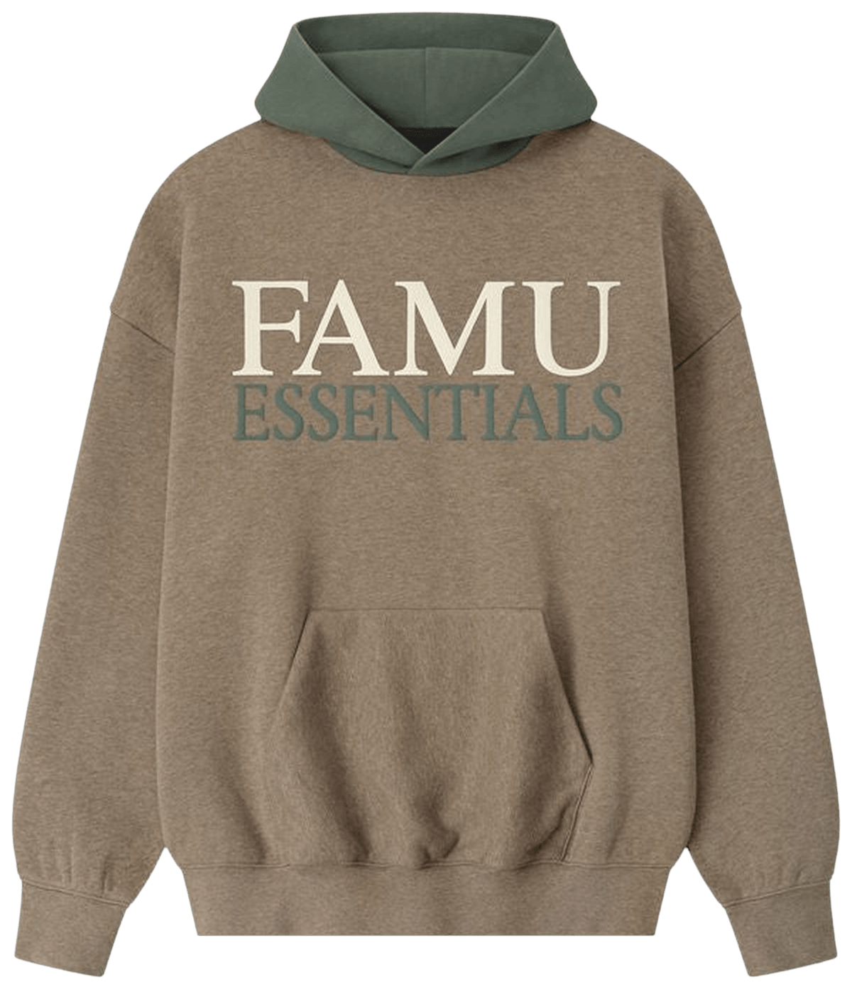 Fear of God Essentials Famu Sport Hoodie Homestead HeatherBalsam Green