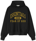 Fear of God Essentials Classic Fleece Hoodie Vintage Black