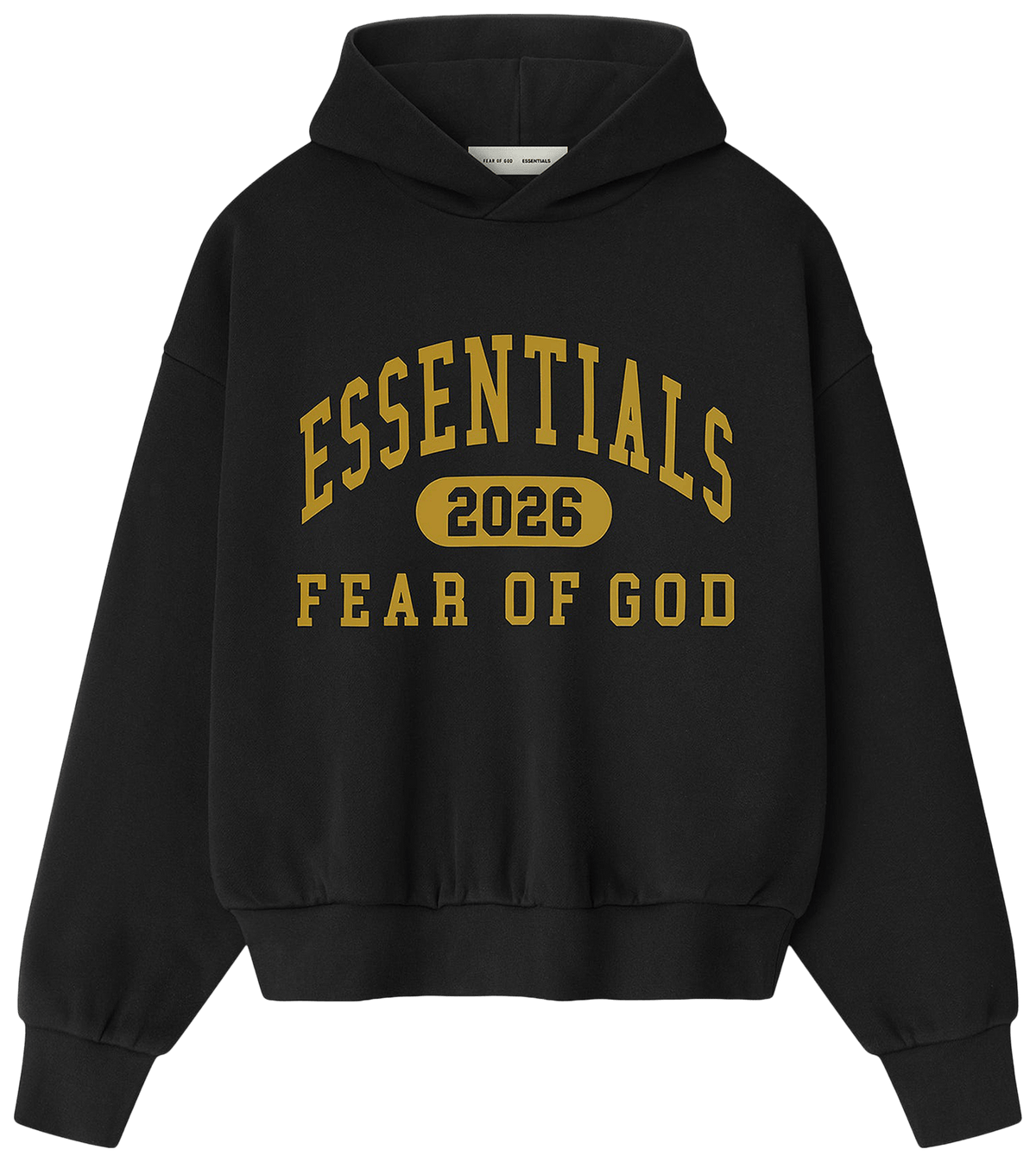 Fear of God Essentials Classic Fleece Hoodie Vintage Black