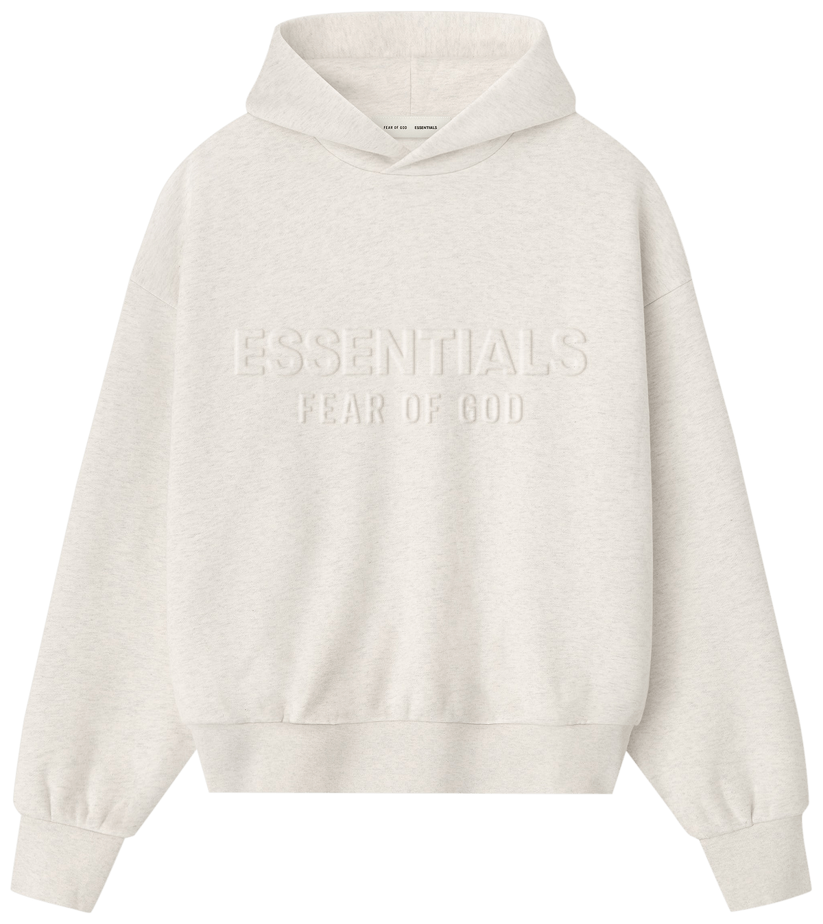 Fear of God Essentials Embossed Essentials Classic Hoodie Oatmeal Heather