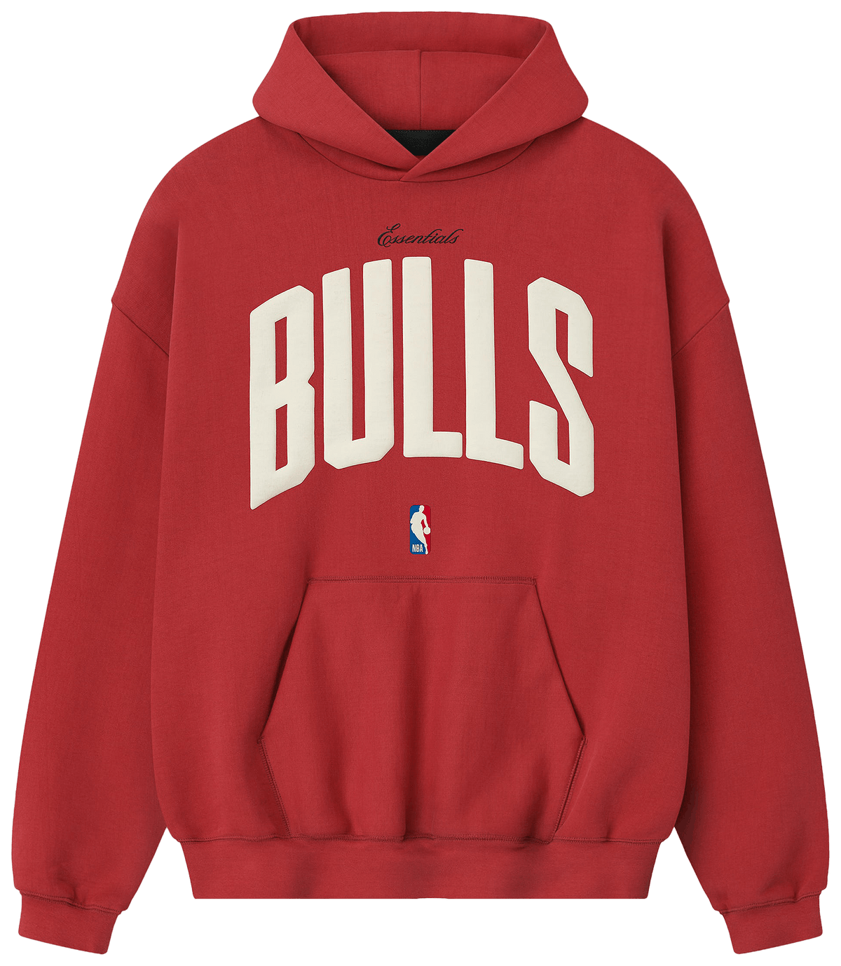Fear of God Essentials Bulls 90s Hoodie Red