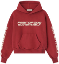 Fear of God Essentials Classic Hoodie Crimson