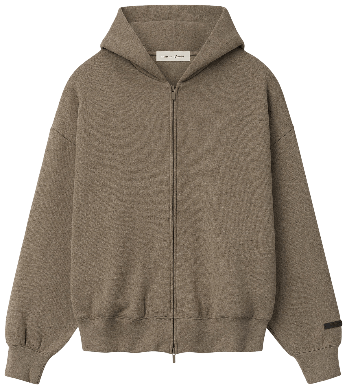 Fear of God Essentials Classic Zip Up Hoodie Homestead Heather