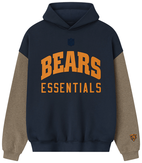 Fear of God Essentials Bears Sport Hoodie Dark Sapphire Homestead Heather