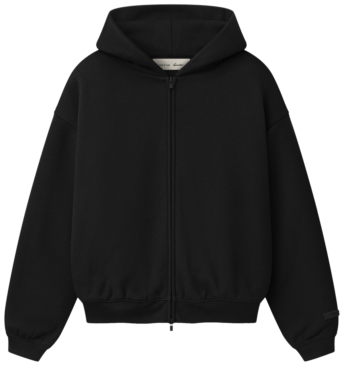 Fear of God Essentials Classic Full Zip Hoodie Vintage Black