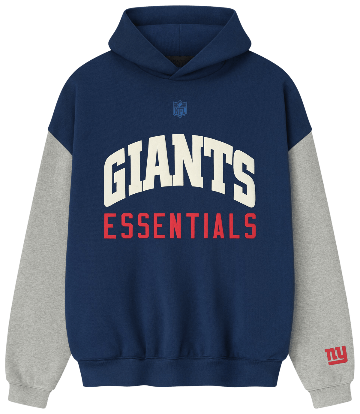 Fear of God Essentials Giants Sport Hoodie Blue Estate Concrete Heather