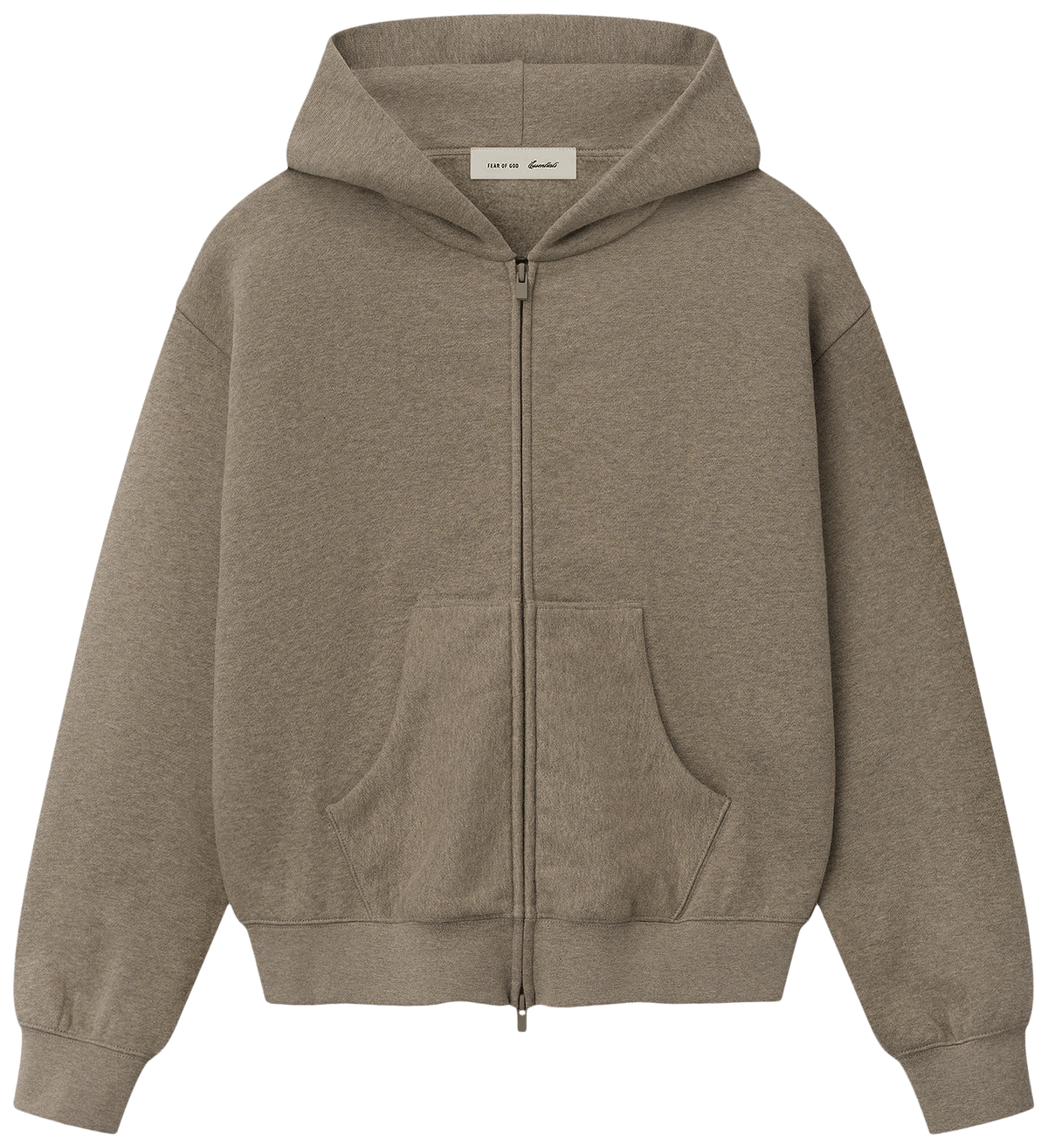 Fear of God Essentials Classic Full Zip Hoodie Homestead Heather