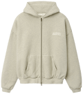 Fear of God Essentials 90s Zip Up Hoodie Washed Vanilla Heather
