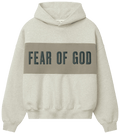 Fear of God Essentials Cropped Relaxed Panelled Hoodie Vanilla HeatherSeal