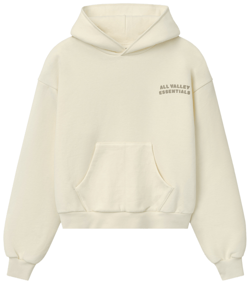 Fear of God Essentials 90s Fleece Hoodie Classic Fit Washed Ivory