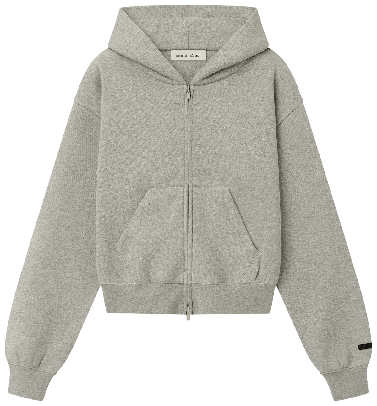 Fear of God Essentials Esssentials Classic Zip Up Hoodie Warm Heather
