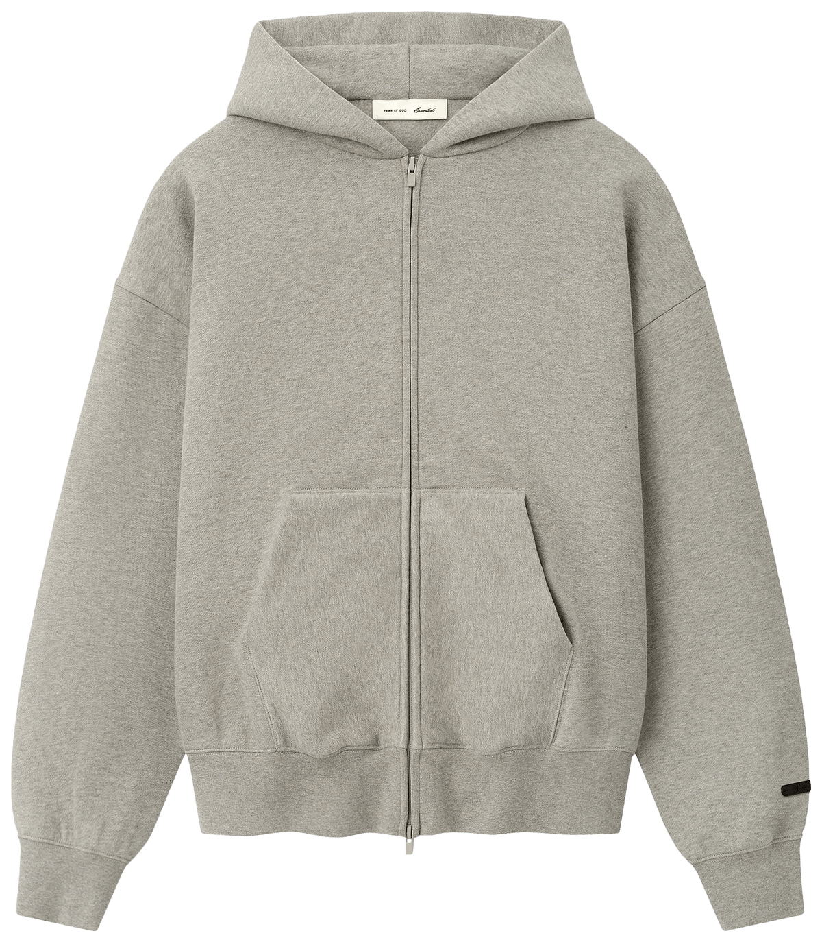 Fear of God Essentials Classic Zip Up Hoodie Warm Heather
