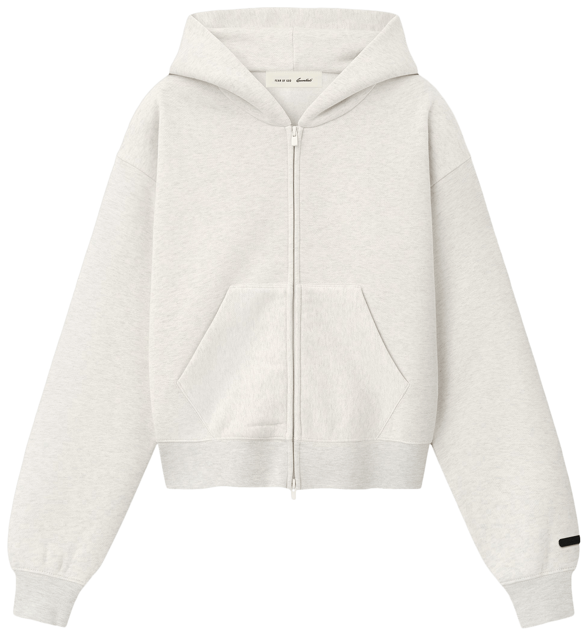 Fear of God Essentials Esssentials Classic Zip Up Hoodie Oatmeal Heather