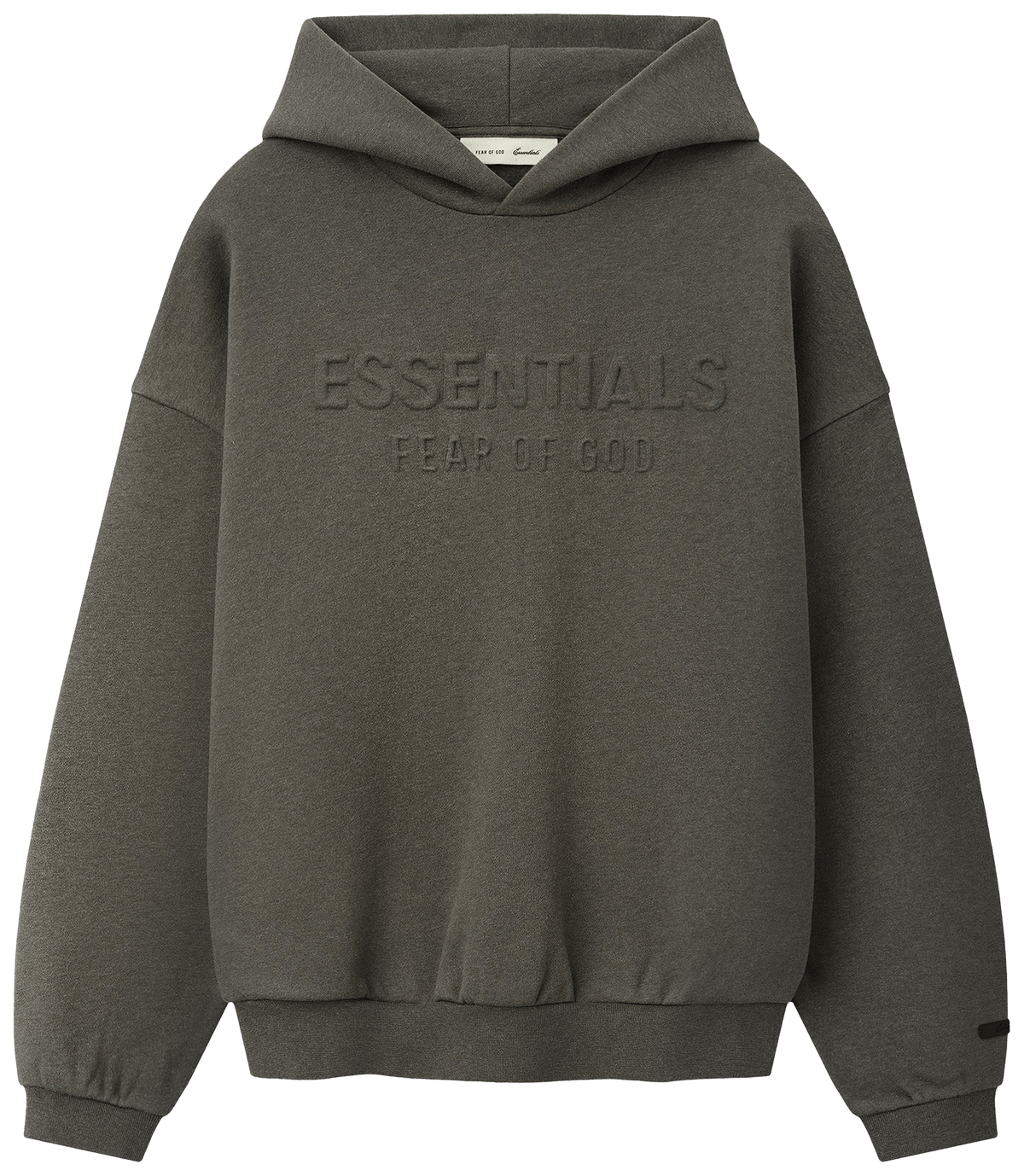 Fear of God Essentials Embossed 90s Relaxed Hoodie Ash Heather