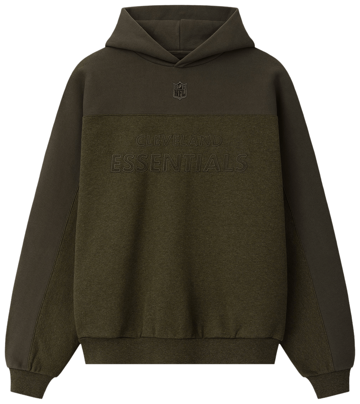 Fear of God Essentials Browns 90s Relaxed Hoodie Wood Heather
