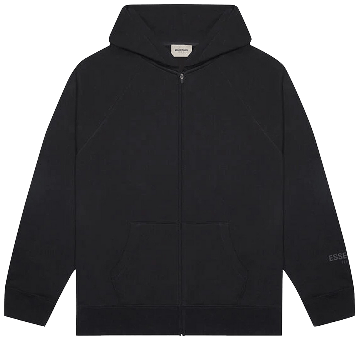 Fear of God Essentials Full Zip Hoodie Black