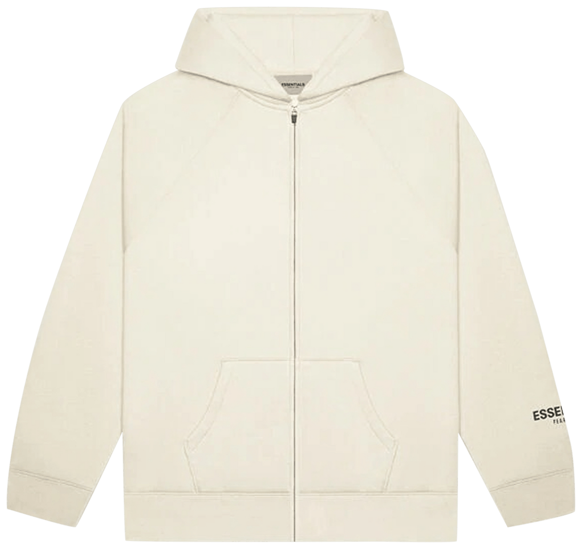 Fear of God Essentials Full Zip Hoodie Cream