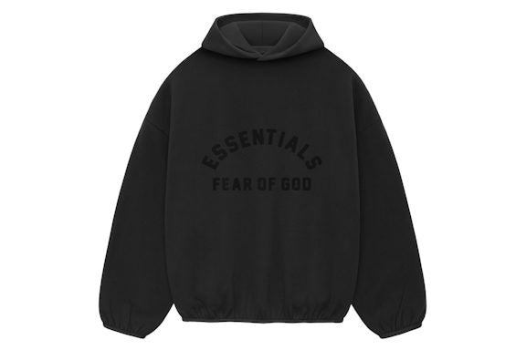 Fear of God Essentials Core Collection Nylon Fleece Hoodie 'Black/ Black'